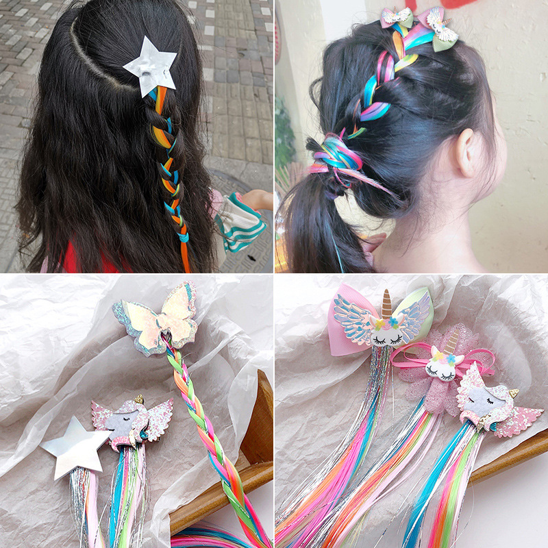 Women'S Accessories Rainbow Shops - Warna-warni Rambut Potongan Rambut Ekstensi Klip