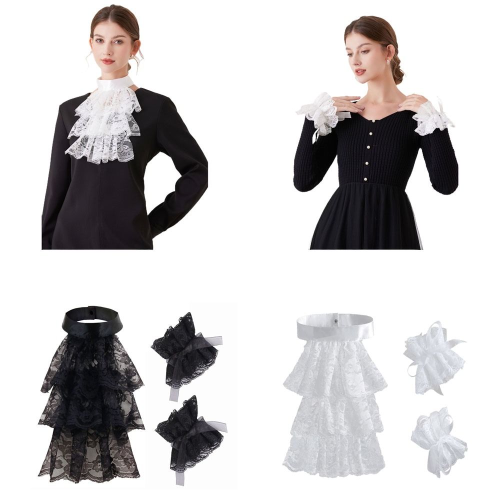 Women'S Victorian Accessories - Kerah Jabot Renda Gaya Victoria yang