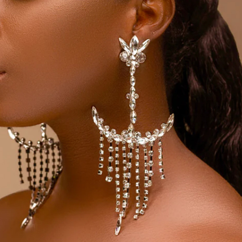 Women Accessories In Amazon - Anting-anting wanita berhiaskan batu permata yang