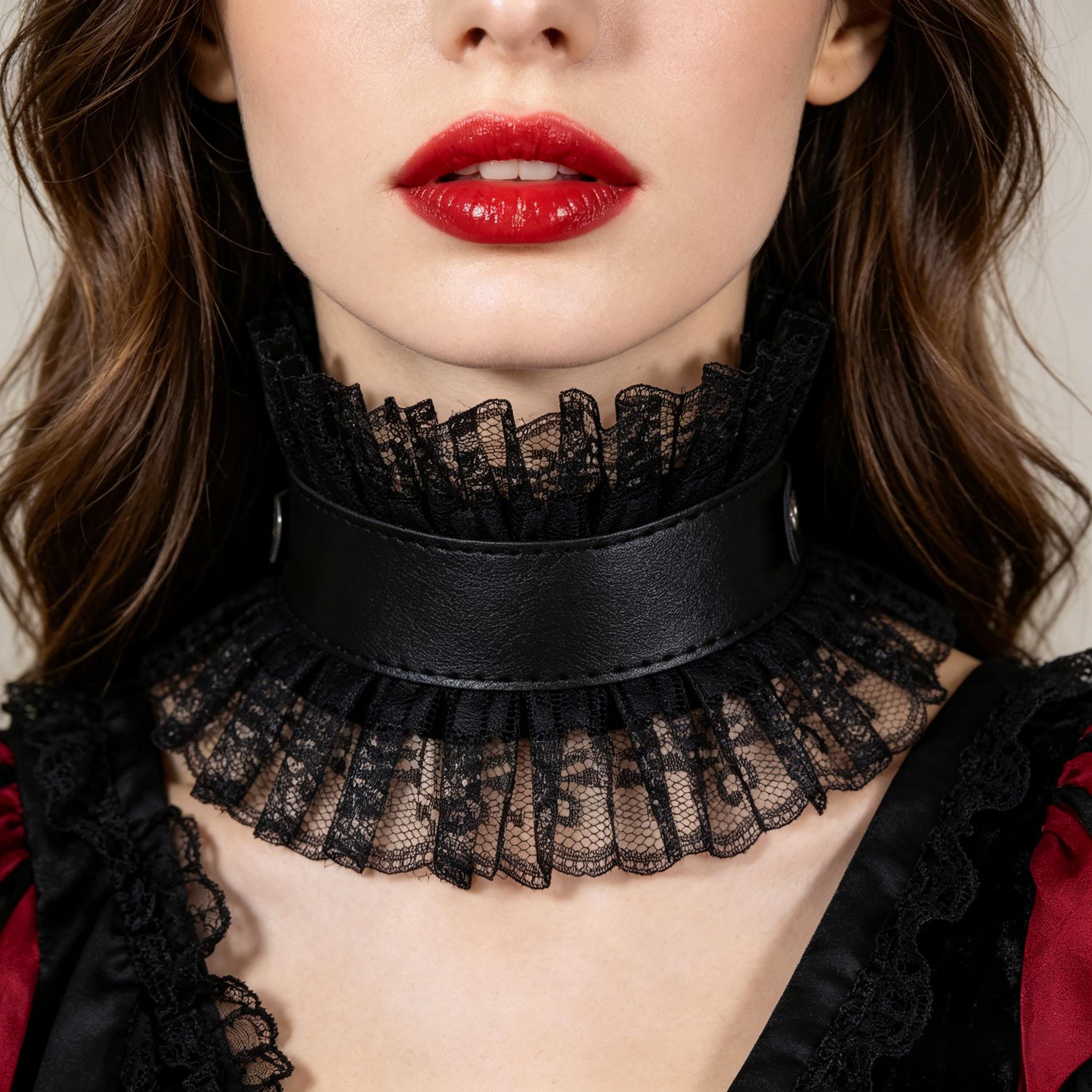 Women'S Victorian Accessories - Kalung Choker Wanita Vintage Kerah Palsu