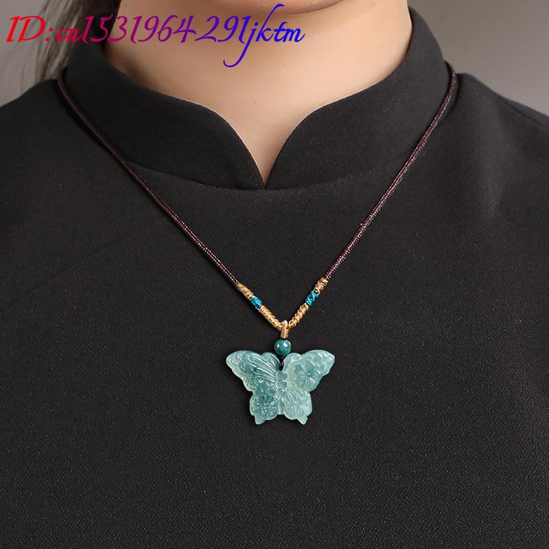 Kalung Liontin Kupu-kupu Giok  - Women'S Accessories ulasan dan harga