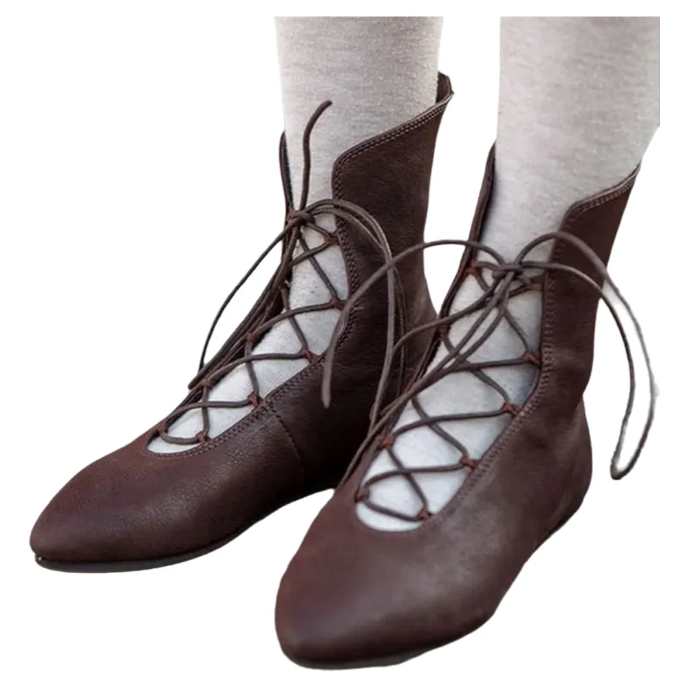 Sepatu Bot Kulit Model Tali Si - Women'S Accessories For Shoes ulasan dan harga