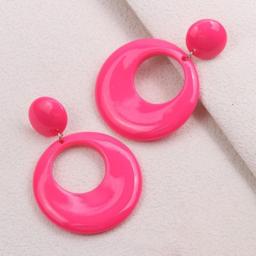 Anting-anting Akrilik Merah Mu - Women'S Accessories In The 60S ulasan dan harga