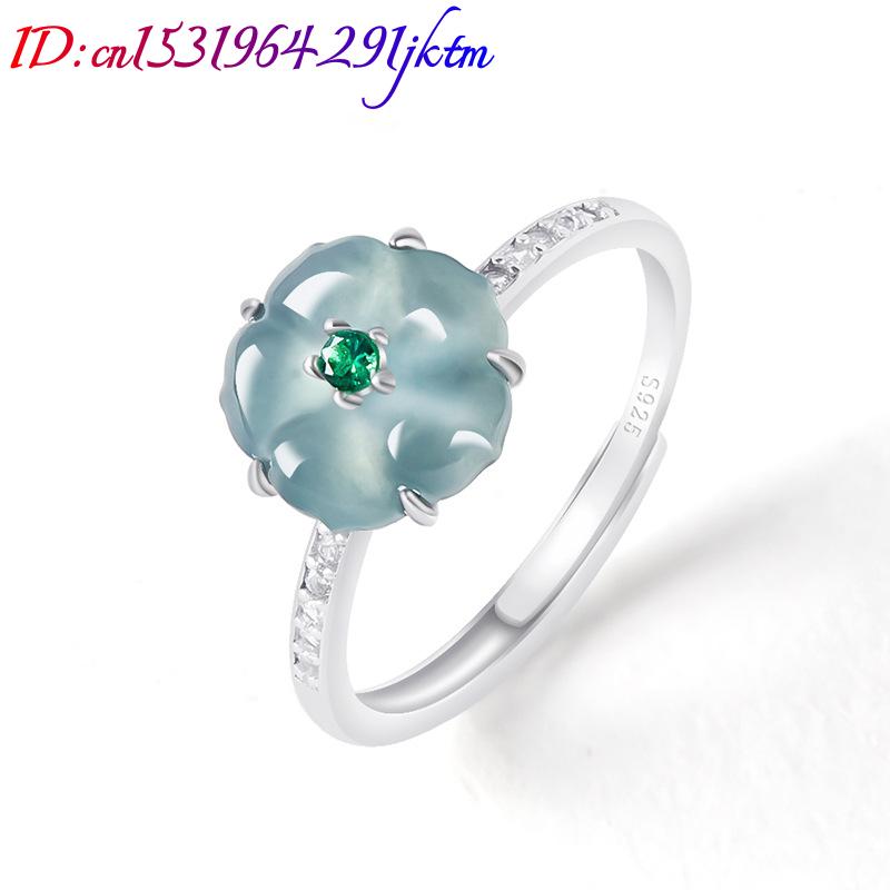 Cincin Bunga Giok Burma Biru 9 - Women'S Accessories ulasan dan harga