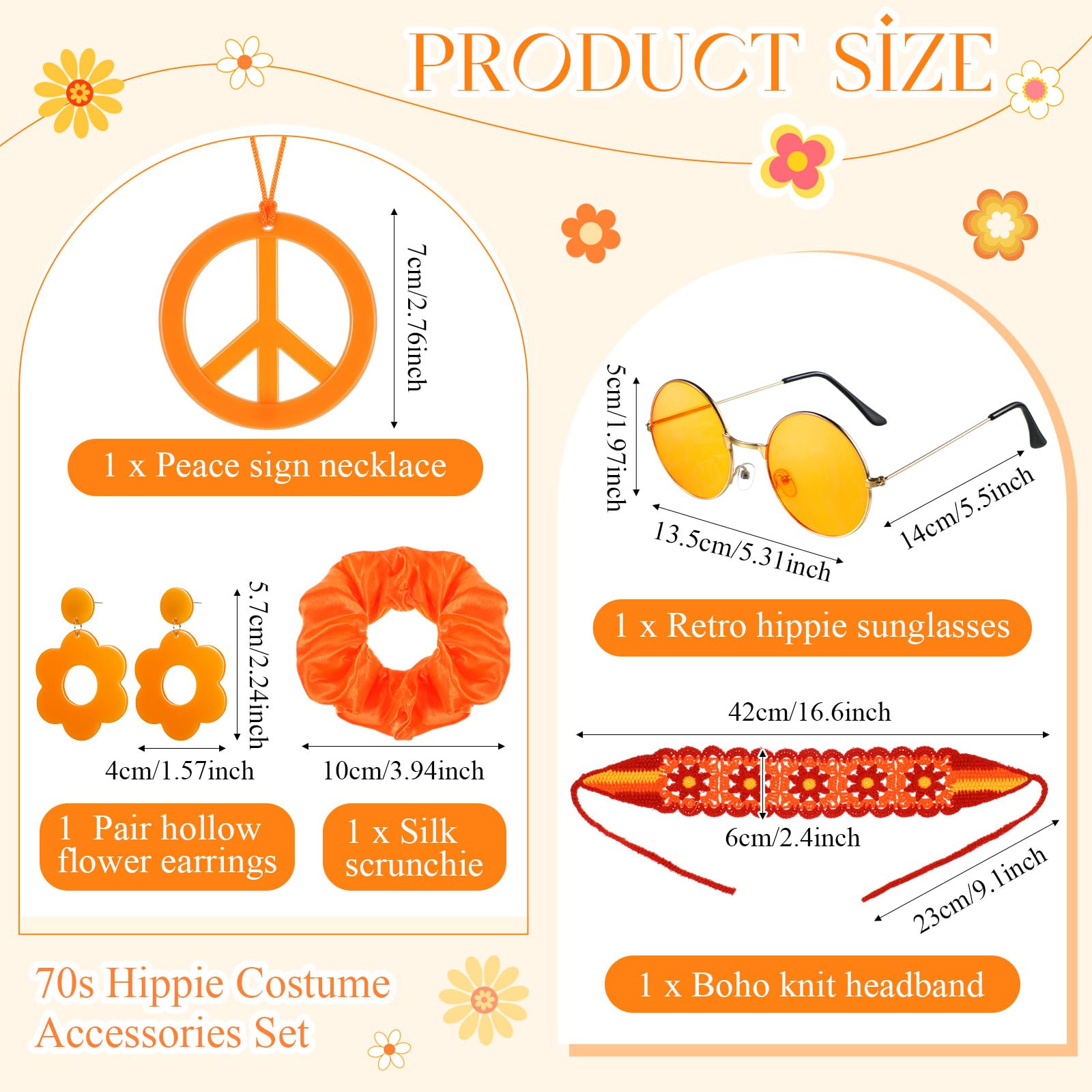 5 Buah Aksesori Hippie 60S 70S - Women'S Accessories In The 60S ulasan dan harga