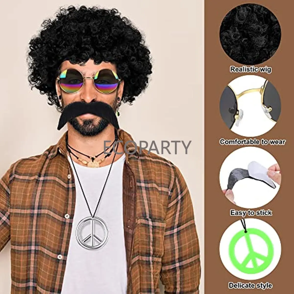 Aksesori Kostum Hippie Set Kos - Women'S Accessories In The 60S ulasan dan harga