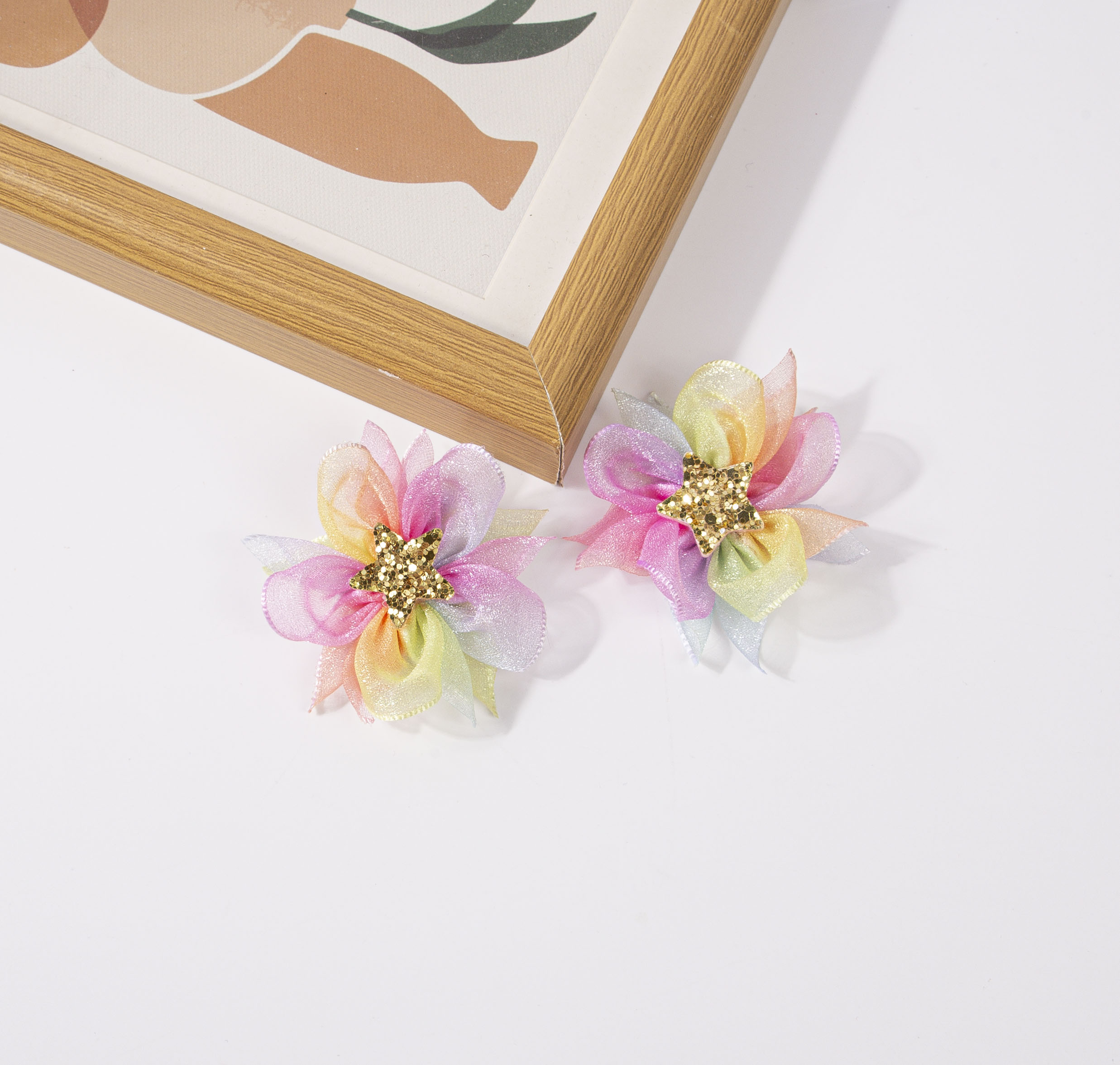 Jepit rambut sifon pelangi gra - Women'S Accessories Rainbow Shops ulasan dan harga