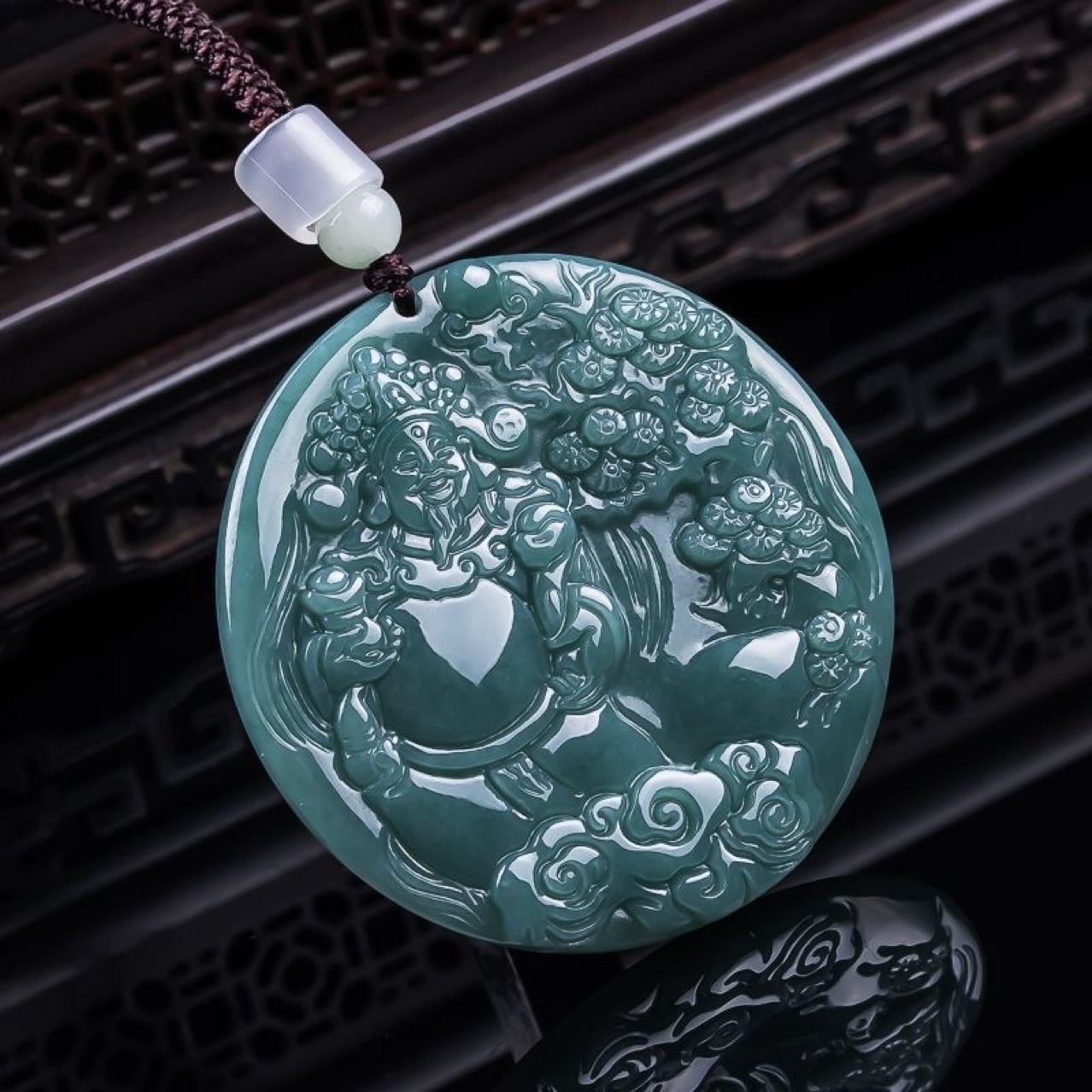Liontin Jadeite Burma Dewa Kek - Women'S Accessories ulasan dan harga