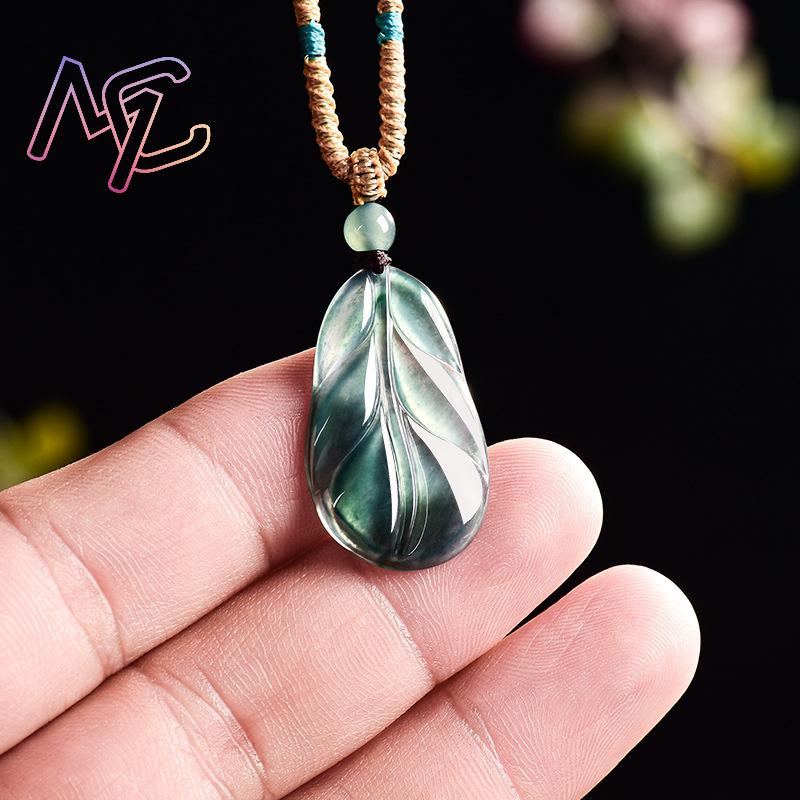 Liontin Daun Giok Myanmar Hadi - Women'S Accessories ulasan dan harga
