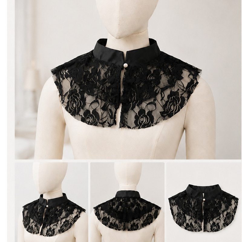 Kerah Palsu Berenda Bunga Eleg - Women'S Accessories ulasan dan harga